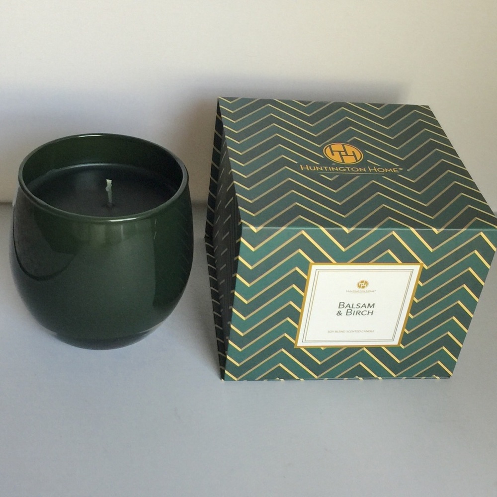 NWT Boxed Soy Candle Balsam & Birch